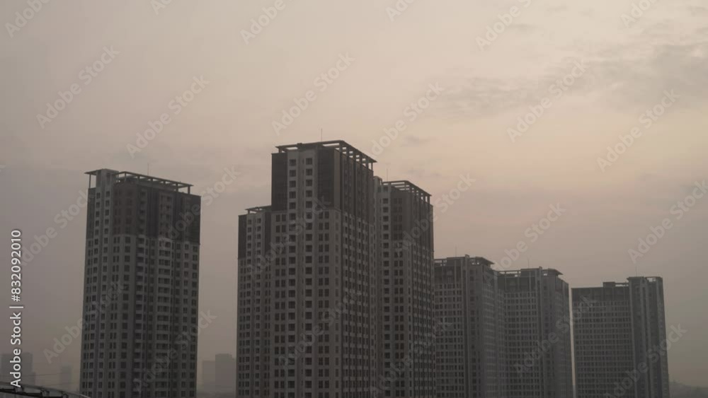 skyscrapers in the city. time lapse of sky view above the skyscraper skyscrapers in the city. time lapse of sky view above the skyscraper
