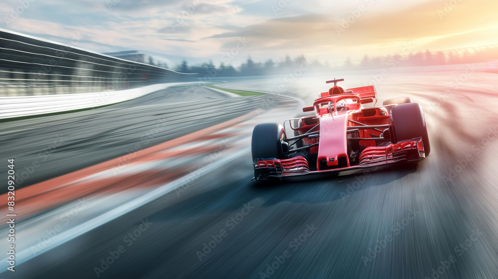 Naklejka premium formula 1 car racing on track