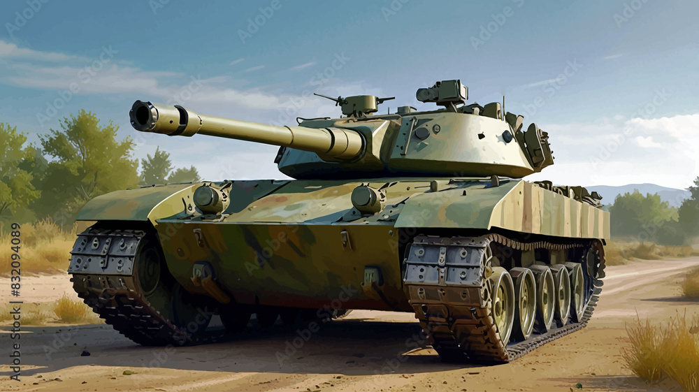 A battle tank.