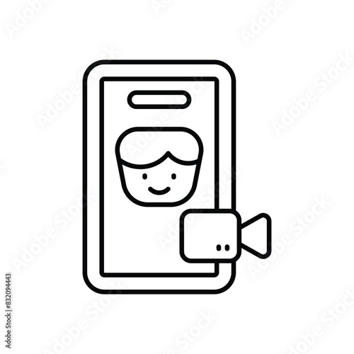 Videocall  vector icon
