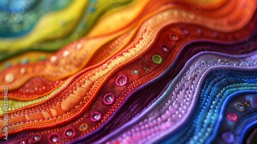 Vibrant Rainbow: Machine Embroidery Designs Bringing a Burst of Color to Life
