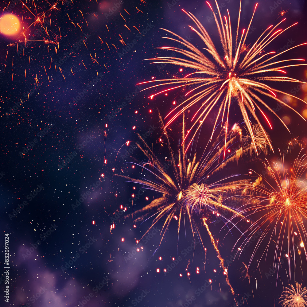fireworks on the night sky, nice background with fireworks sparkling in the night sky fireworks on the night sky, nice background with fireworks sparkling in the night sky