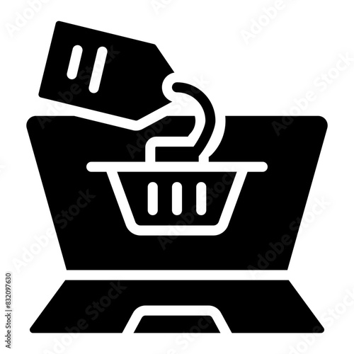 Modern design icon of online shopping

