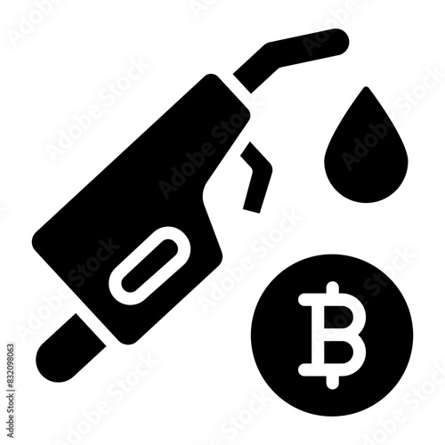 Premium download icon of bitcoin flow 


