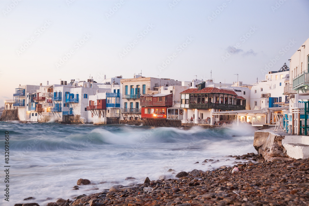 Beautiful island of Mykonos, Cyclades, Greek Islands, Greece Beautiful island of Mykonos, Cyclades, Greek Islands, Greece