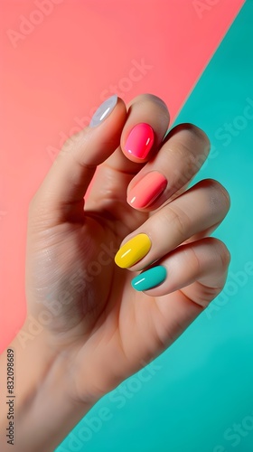 Vibrant Nail Polish Hacks for Quick Fixes and Touch-ups on a Clean Background