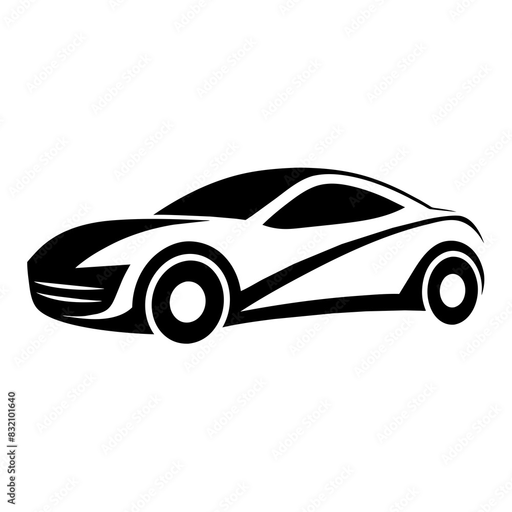 Minimalist car logo vector silhouette Minimalist car logo vector silhouette