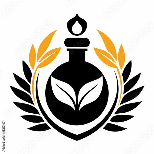 Perfume manufacturer brand logo vector 