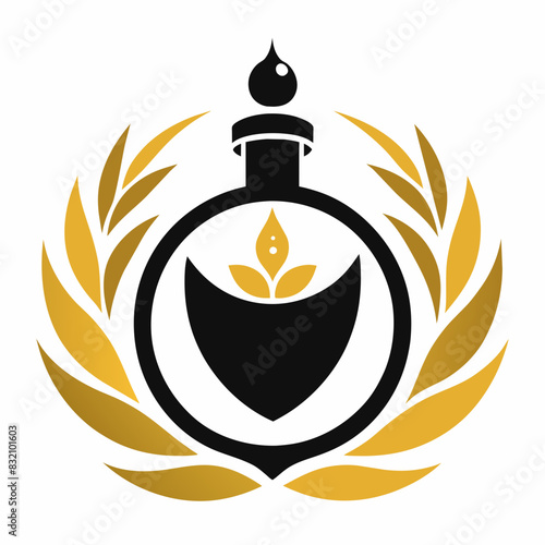 Perfume manufacturer brand logo vector 