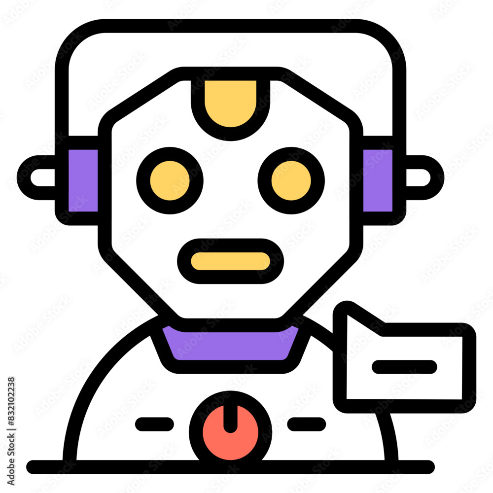 An icon design of robot isolated on white background
An icon design of robot isolated on white background