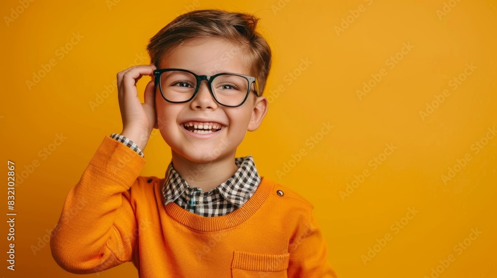 The boy in glasses The boy in glasses