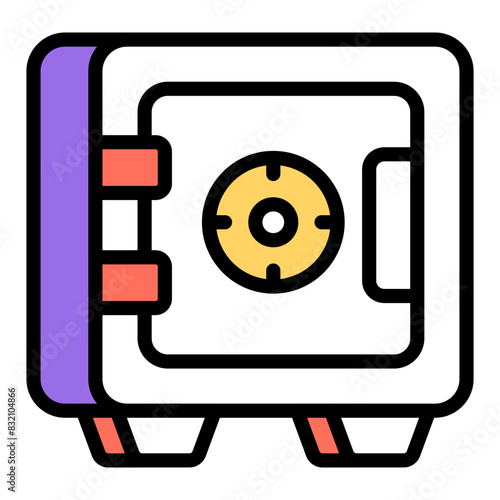 Modern design icon of safe box


