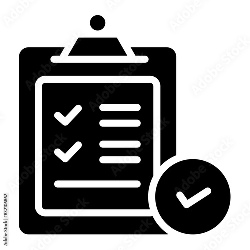A trendy design icon of checklist

