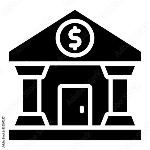 Creative design icon of bank

