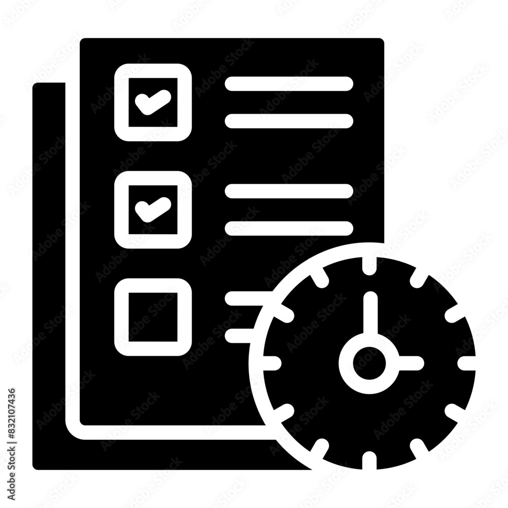 A trendy design icon of project deadline
A trendy design icon of project deadline