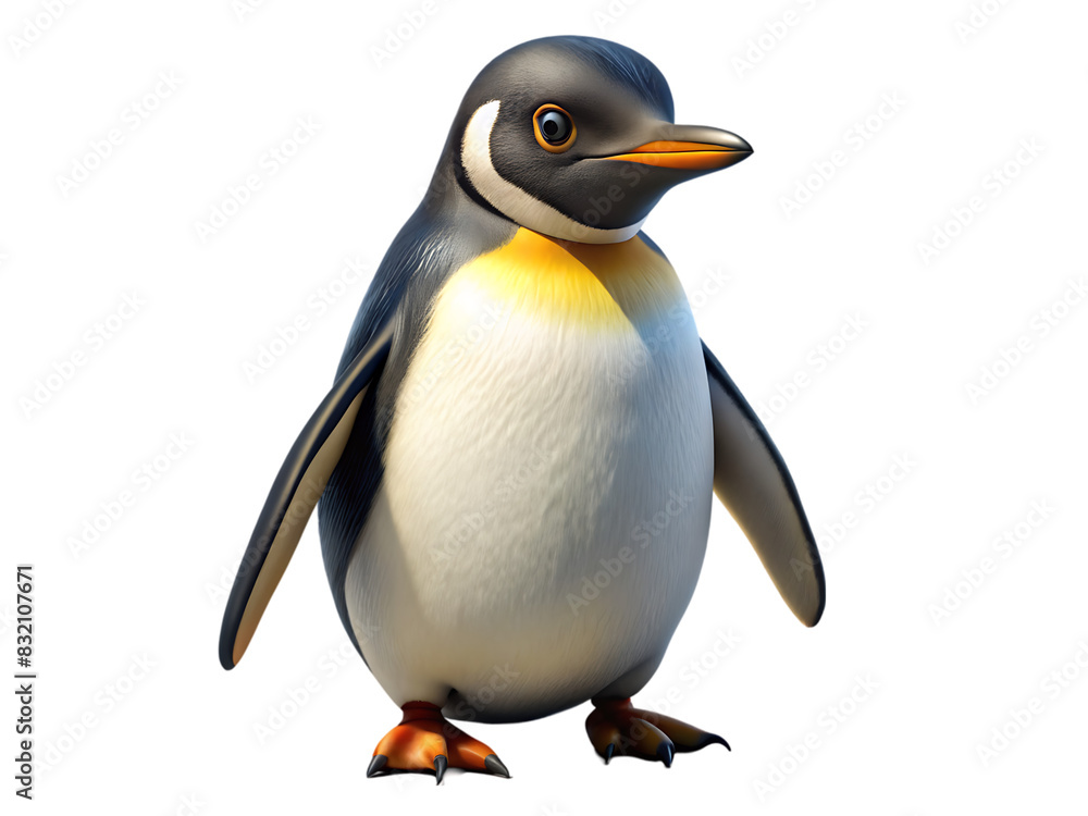Fototapeta premium A penguin stands