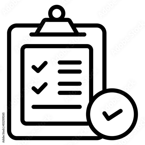 A trendy design icon of checklist

