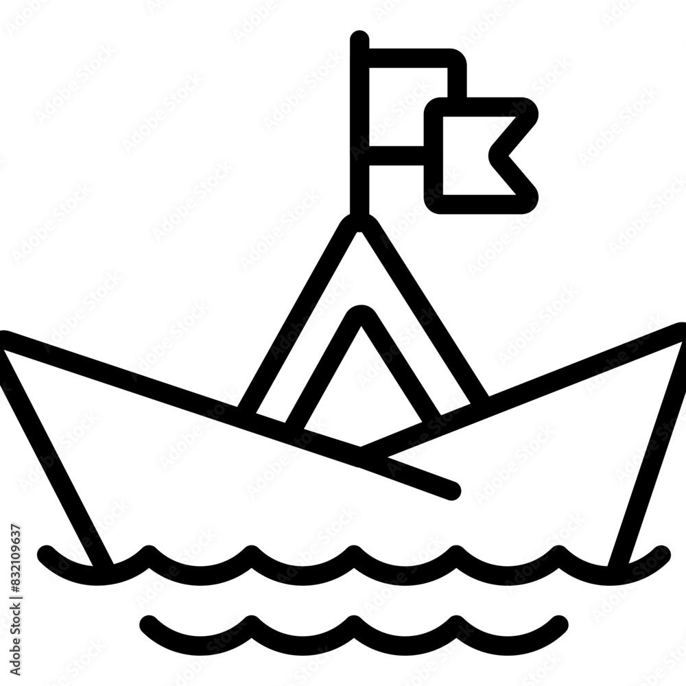 A beautiful design icon of ship
A beautiful design icon of ship