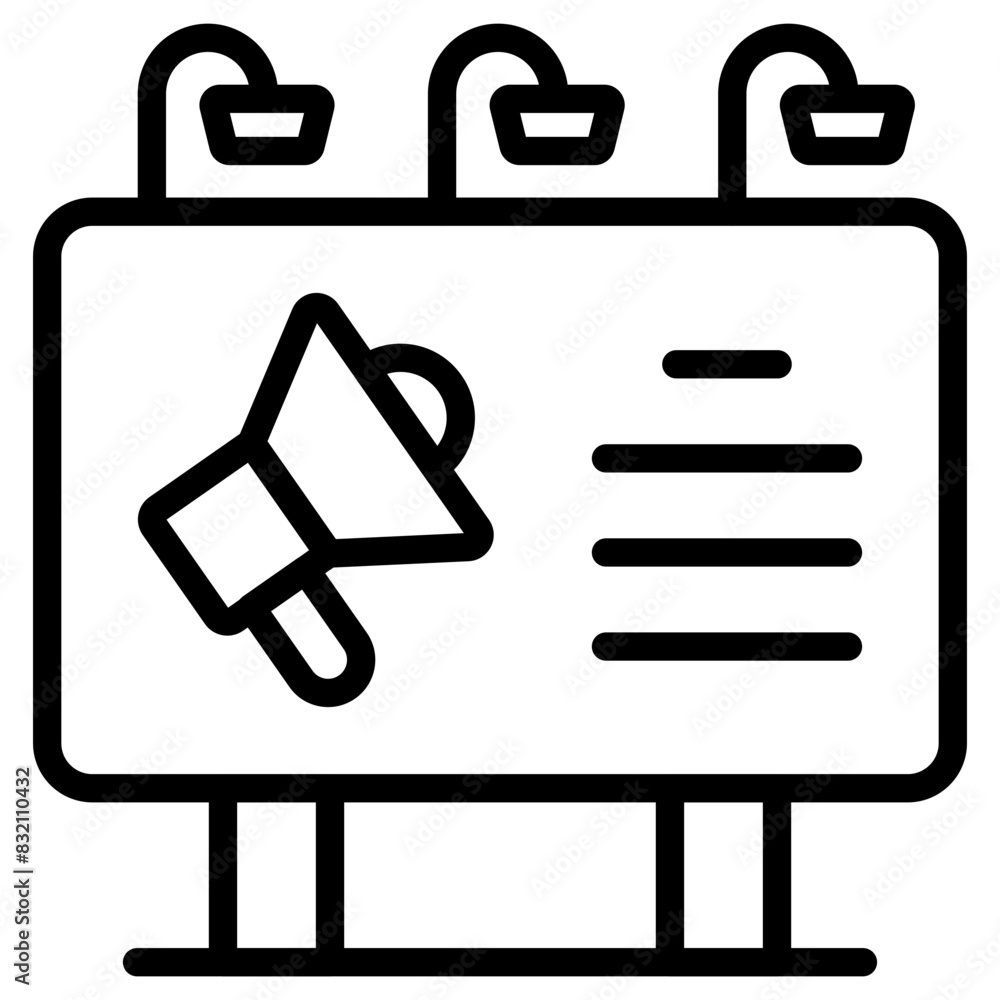 An icon design of marketing board
An icon design of marketing board