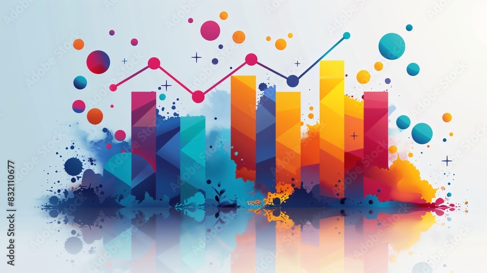 Colorful Abstract Data Visualization Art