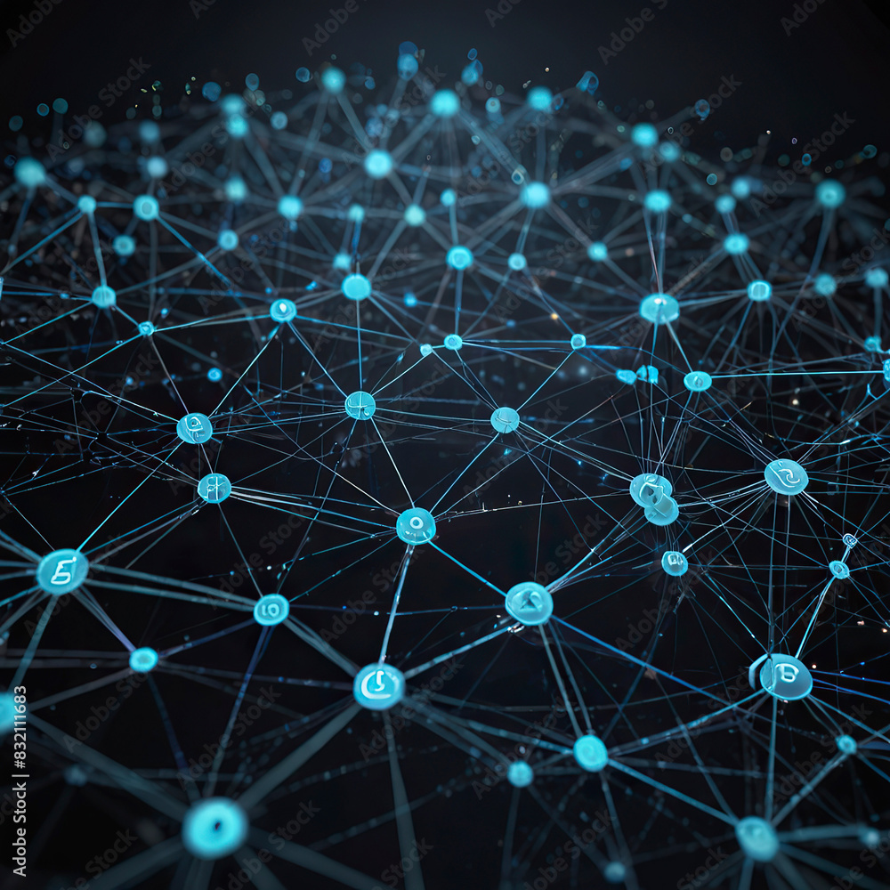 Powered Data Analytics, showcasing a network of interconnected nodes processing vast amounts of data. Powered Data Analytics, showcasing a network of interconnected nodes processing vast amounts of data.