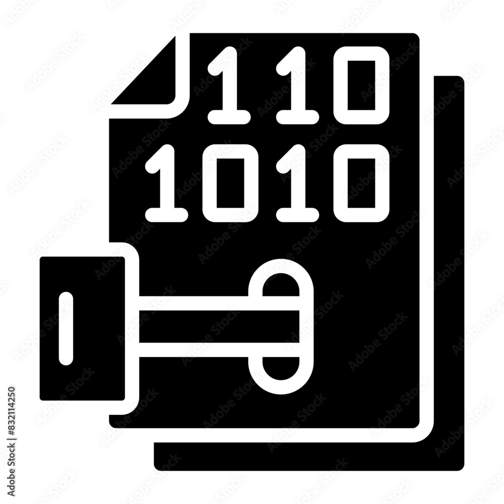 A beautiful design icon of binary code
A beautiful design icon of binary code