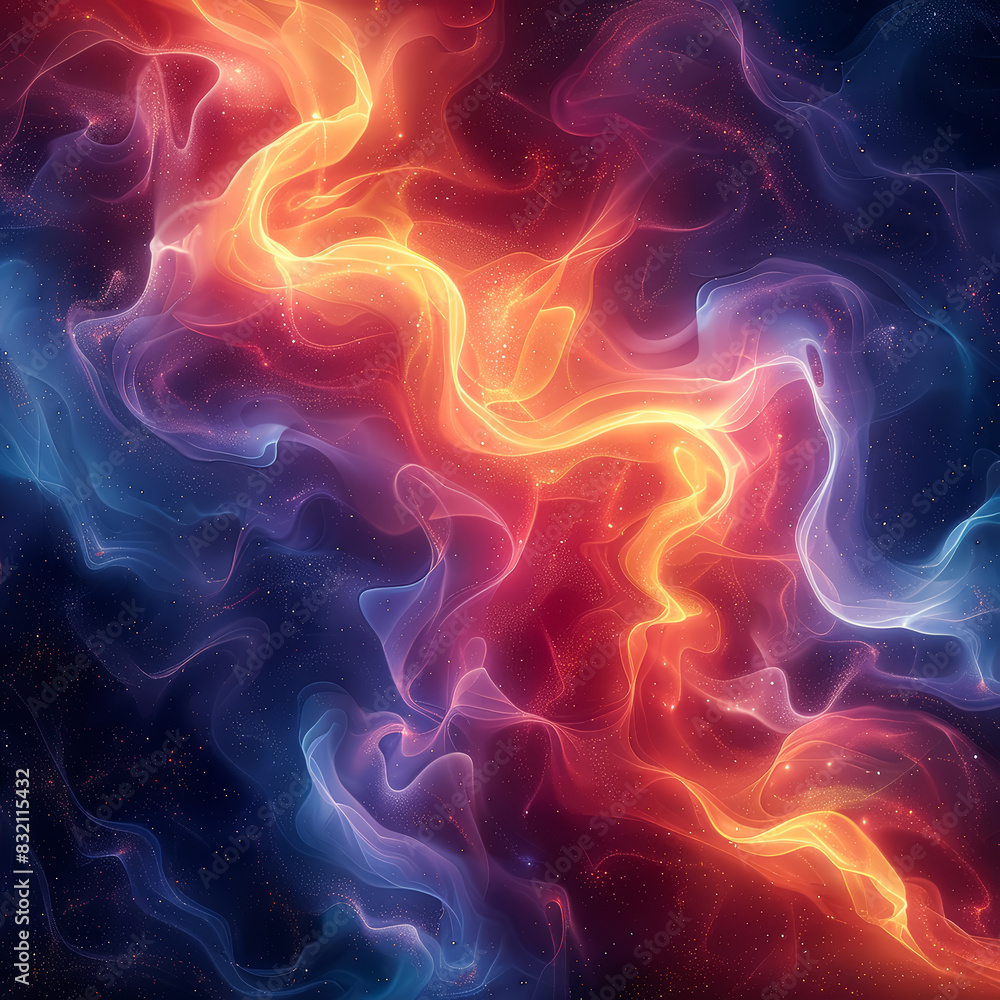 Fototapeta premium Hype trendy abstract smoke background, music track cover