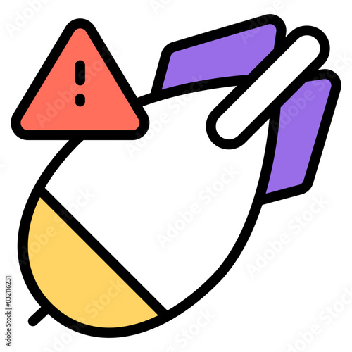 Creative design icon of ddos attack

