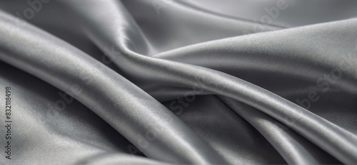  Abstract close up of silver silk textured cloth background for advertisements and products and background illustrations.