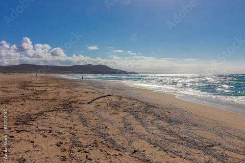 Fototapeta Naklejka Na Ścianę i Meble -  Funtanamare beach on west coast of Sardinia, Italy