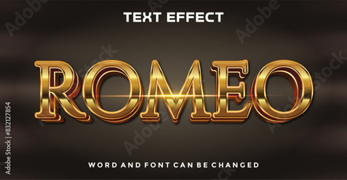 Photos Romeo editable text effect