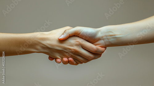 close up of hand shaking