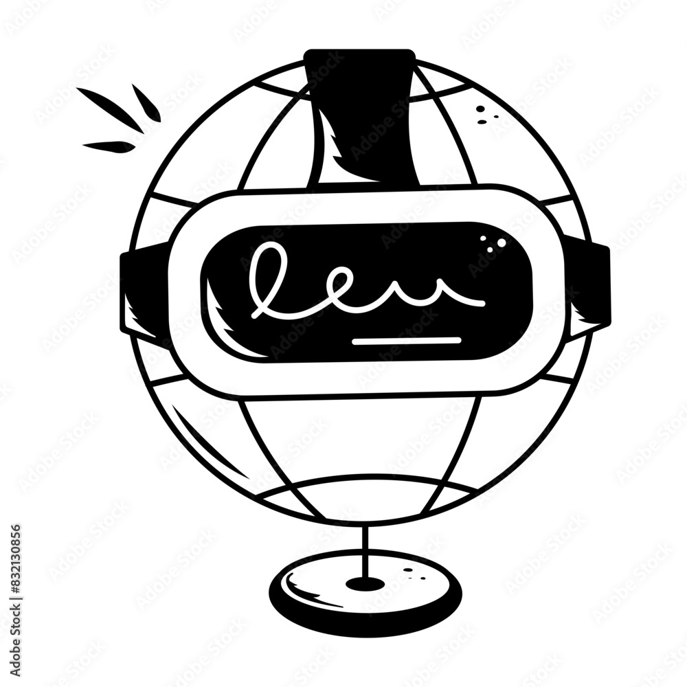 Latest doodle icon of virtual world Latest doodle icon of virtual world