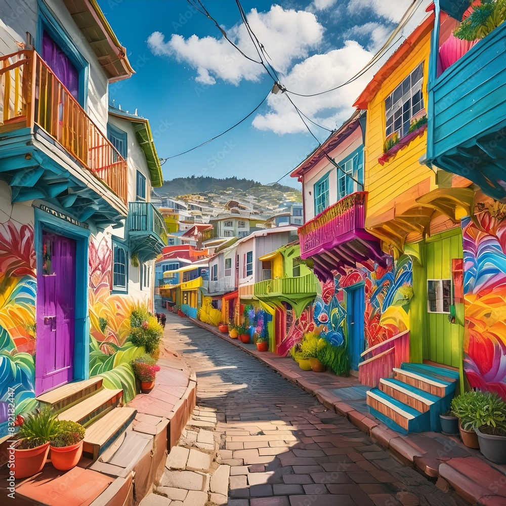 Fototapeta premium street in the town