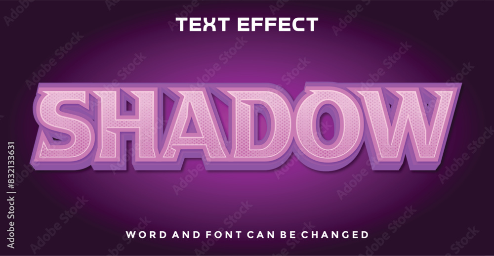 Shadow editable text effect
