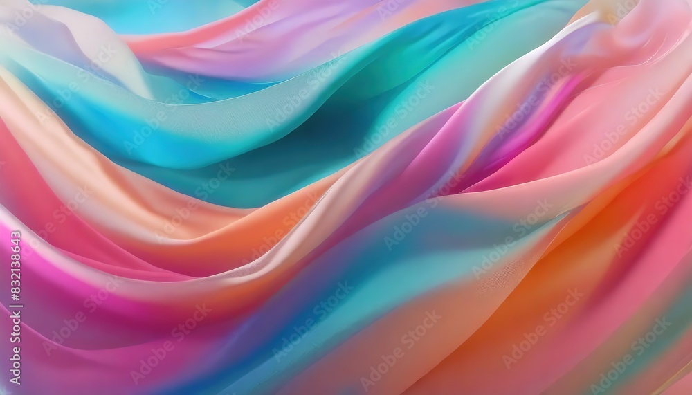 A beautiful close-up of colorful silk fabric, with shades of pink, blue, and purple, creating a soft and elegant texture. A beautiful close-up of colorful silk fabric, with shades of pink, blue, and purple, creating a soft and elegant texture.