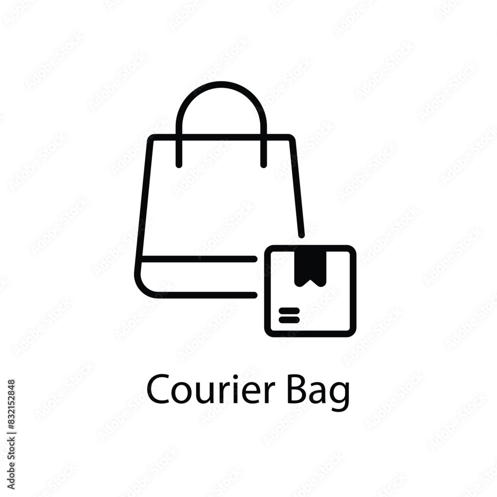 Courier Bag vector icon