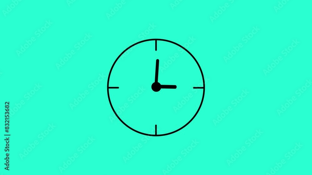 abstrack fast clock icon animation white,blue,green background abstrack fast clock icon animation white,blue,green background