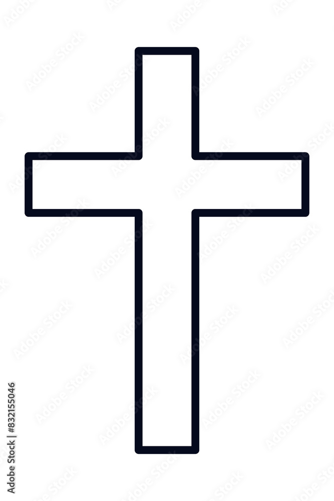 The Christian cross design element The Christian cross design element