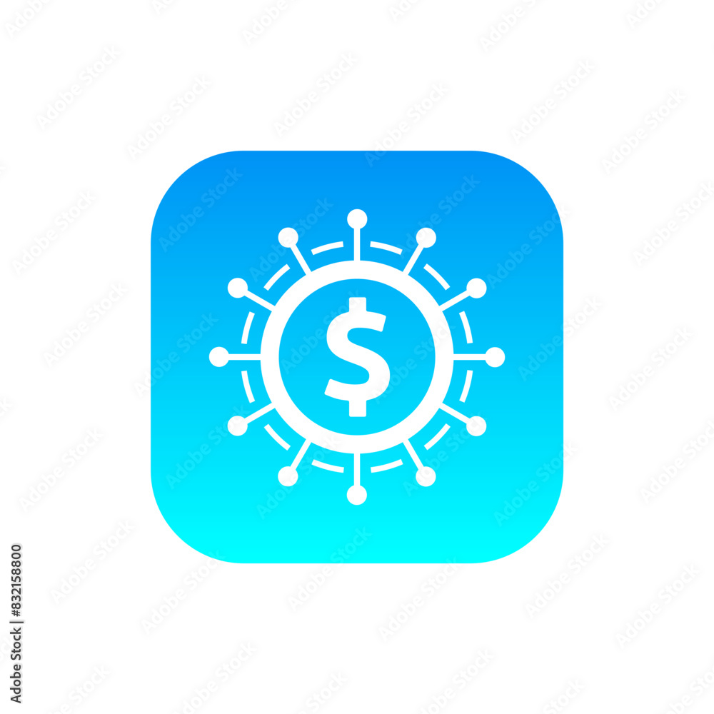 Coin Icon Logo Design Element Vector Illustration. Coin Icon Logo Design Element Vector Illustration.
