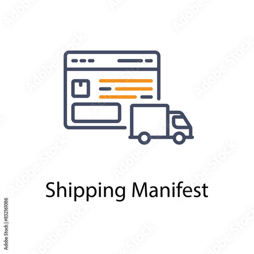 Shipping Manifest vector icon