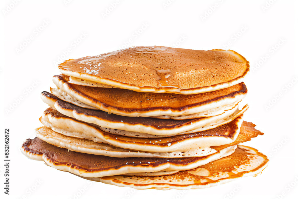 a stack of pancakes with syrup on top a stack of pancakes with syrup on top