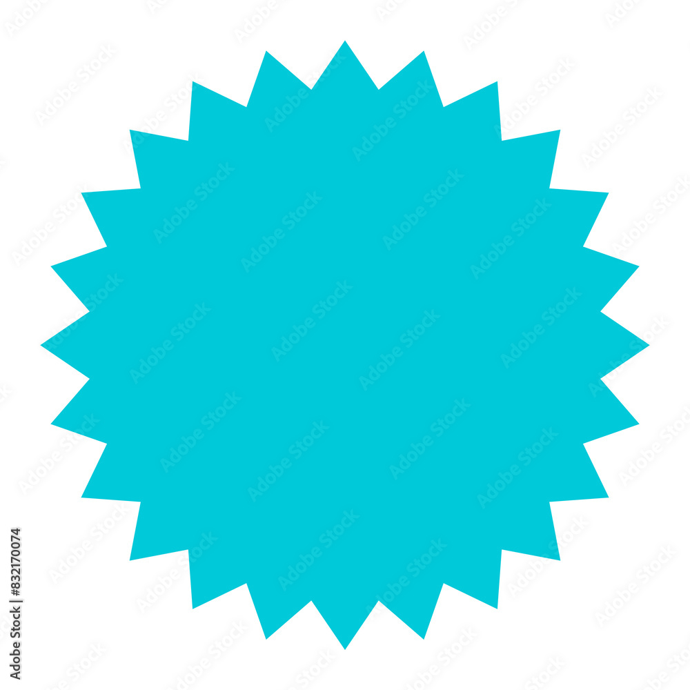 Blue starburst badge png sticker, geometric shape on transparent background Blue starburst badge png sticker, geometric shape on transparent background