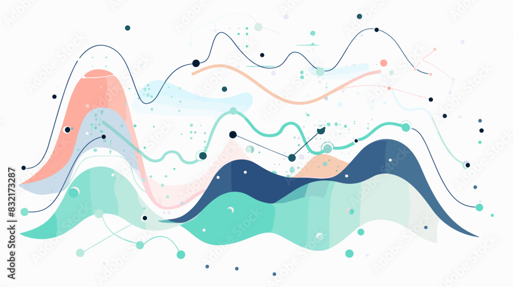 Vecteur Stock Time series forecasting and predictive modeling outline ...
