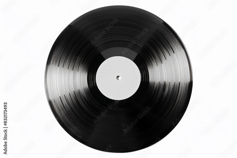 a black vinyl record with a white disc a black vinyl record with a white disc