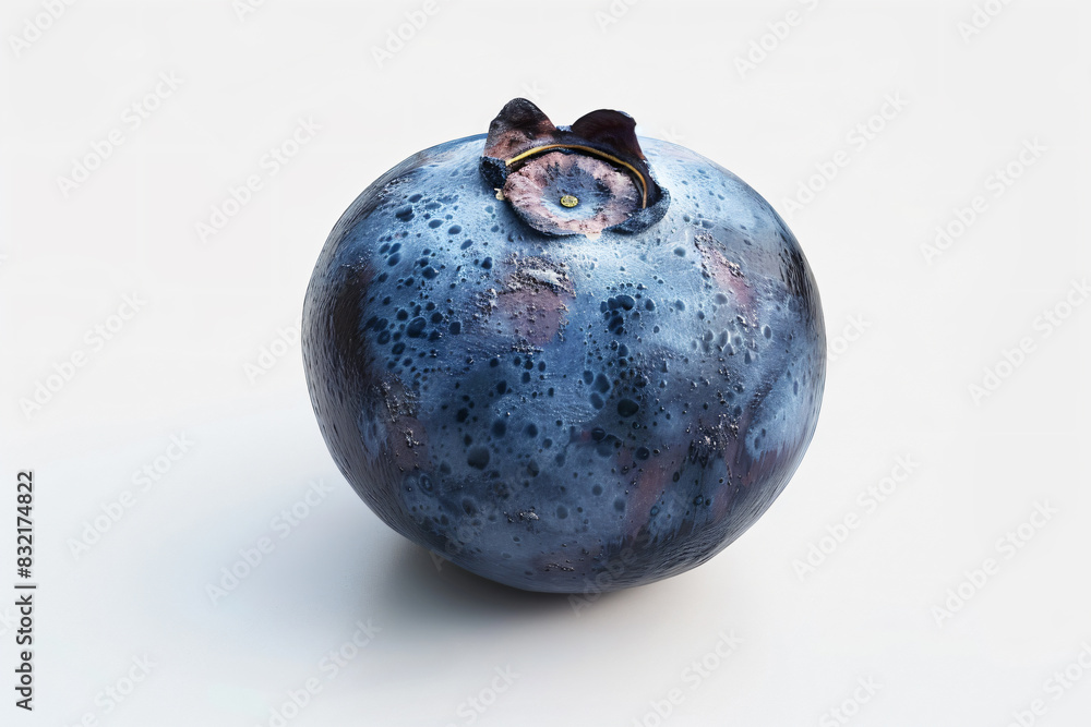 a blueberry with a small flower on top a blueberry with a small flower on top