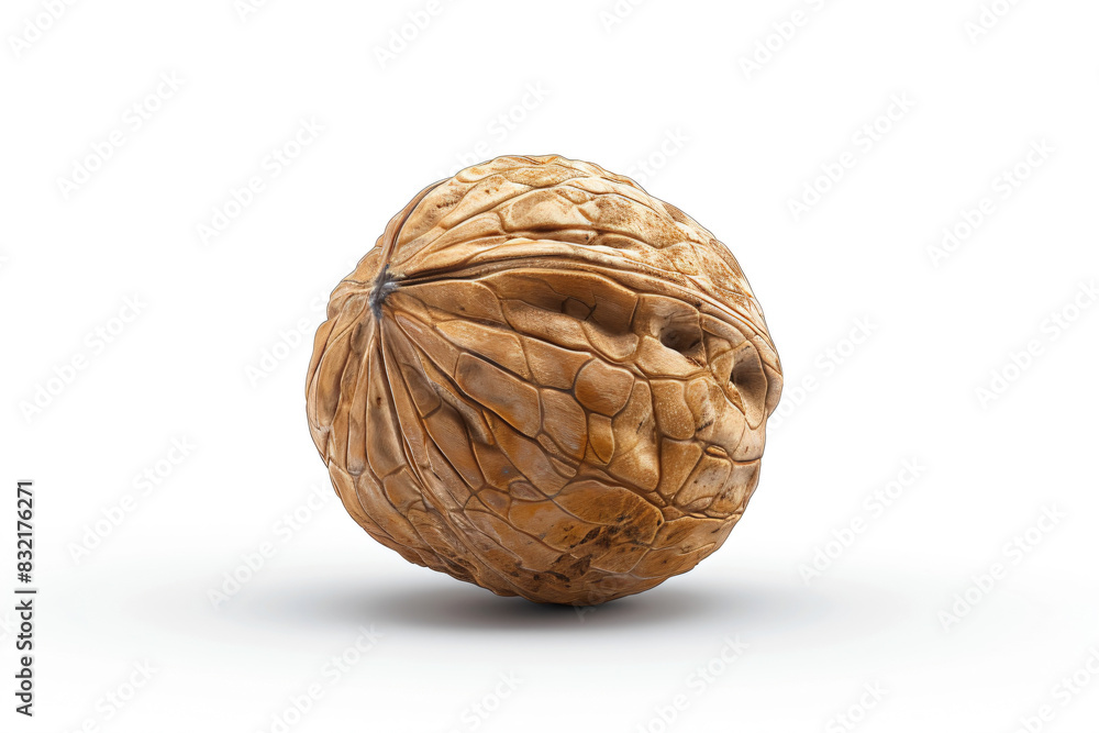 Obraz premium a walnut shell with a single walnut in the middle