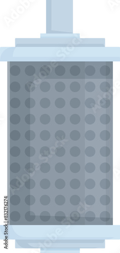 Flat design of a clean and modern water purifier filter, suitable for various uses
