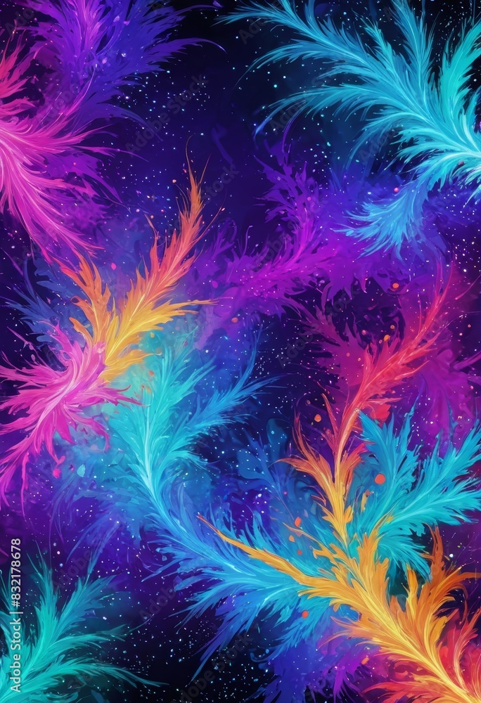 Abstract Colorful Feathers Abstract Colorful Feathers
