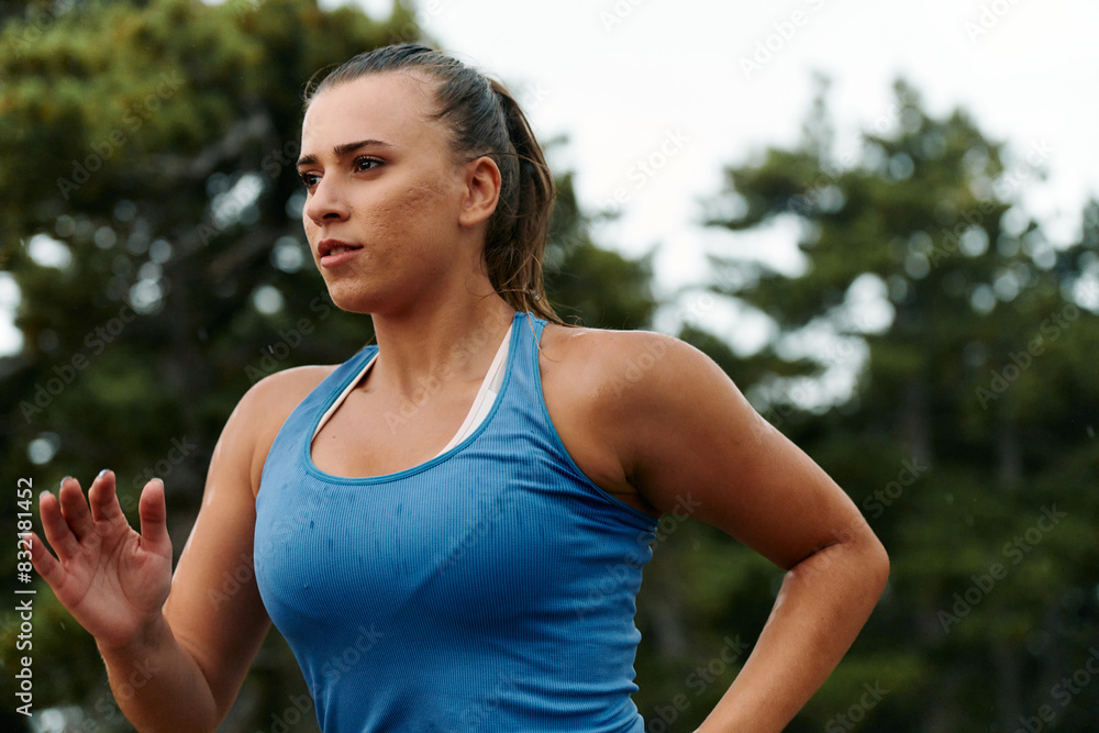 Unstoppable: A Determined Athlete Trains Through the Rain in Pursuit of Marathon Glory Unstoppable: A Determined Athlete Trains Through the Rain in Pursuit of Marathon Glory
